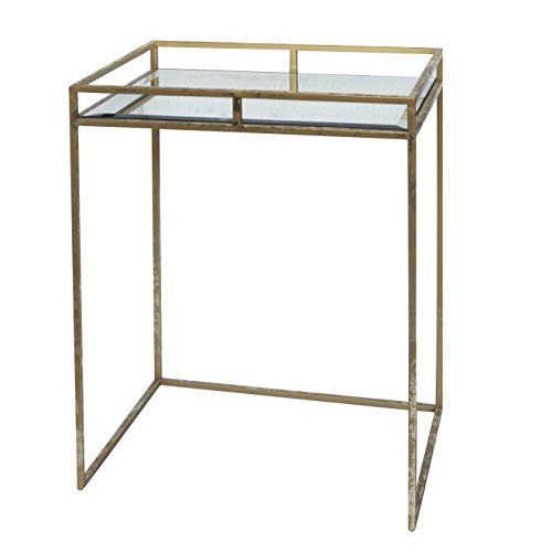 baroni-home-glam-table-basse-m-tal-dor-plateau-verre-miroir image 5