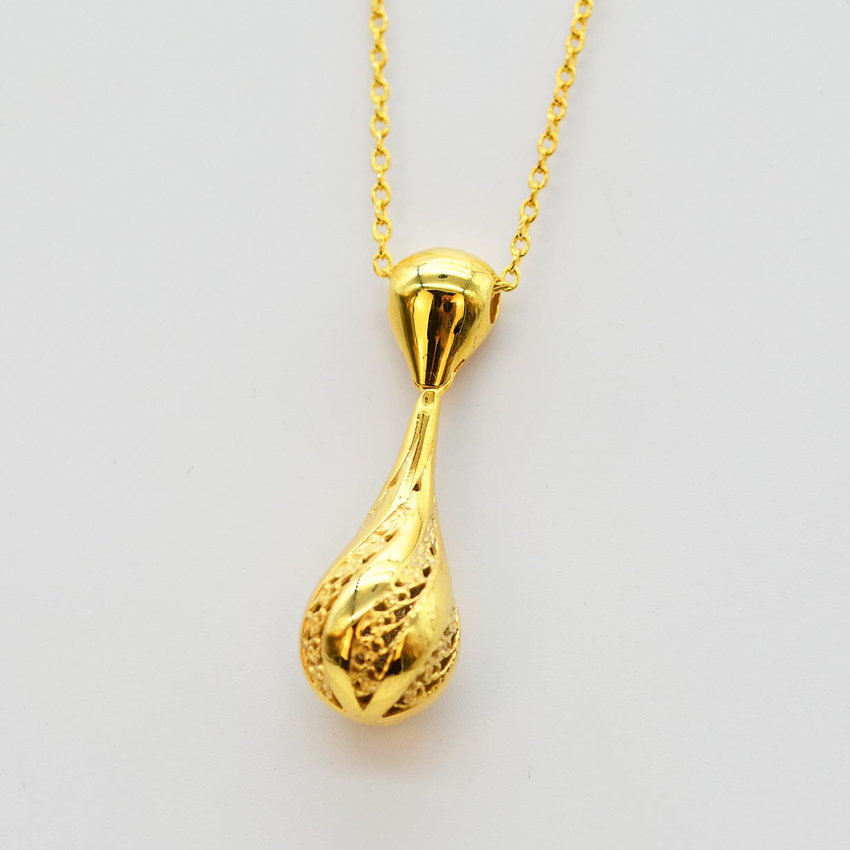 luisa-paix-o-gota-de-luz-collier-dor-argent-40-cm image 3