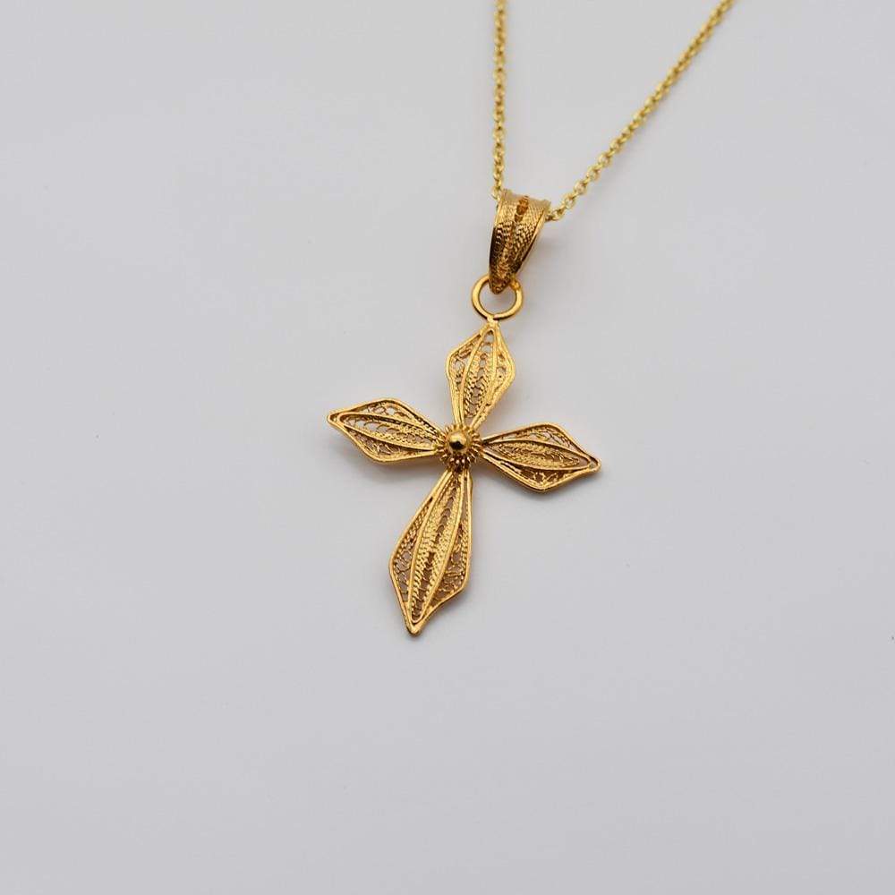 luisa-paix-o-cruz-pendentif-croix-filigrane-argent-dor image 2