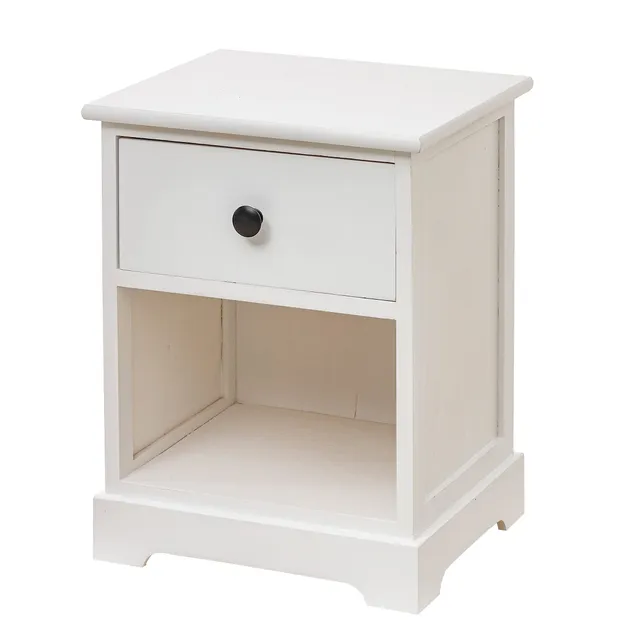 baroni-home-mobili-table-de-chevet-blanche-1-tiroir-35x30x45-5-cm image 1