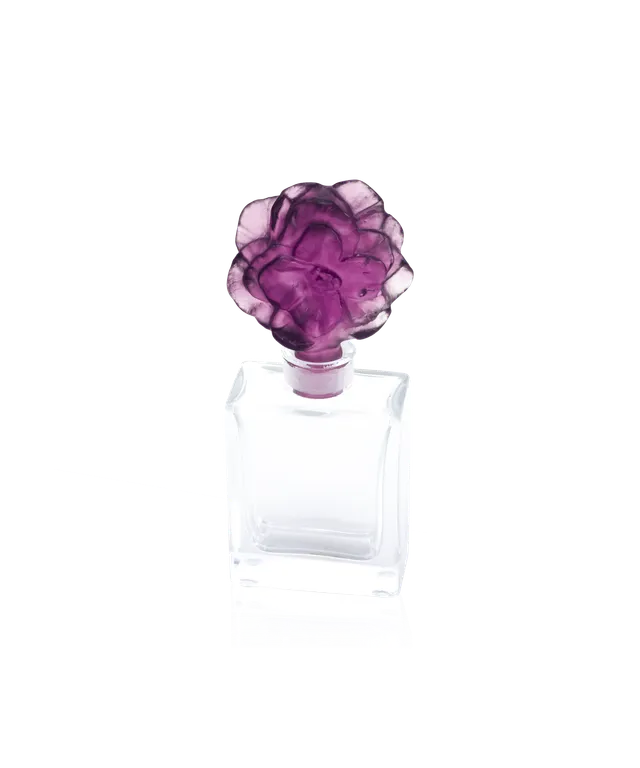 daum-d-coration-camelia-flacon-parfum-cristal-violet image 1