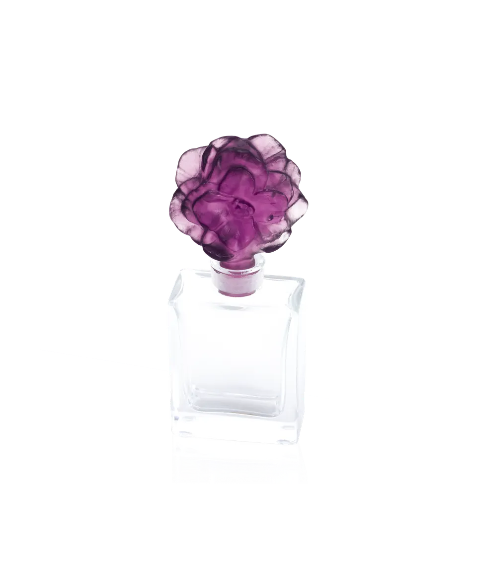 daum-d-coration-camelia-flacon-parfum-cristal-violet image 1