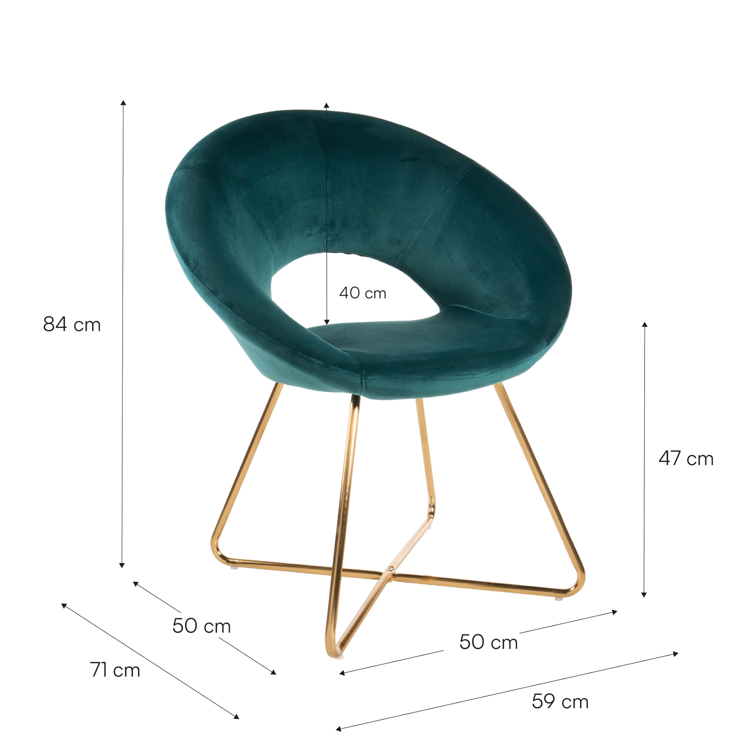 baroni-home-poltrone-fauteuil-velours-bleu-p-trole-pieds-or image 3