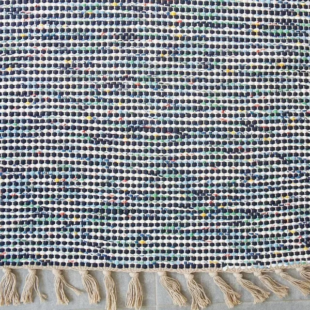 luisa-paix-o-tapis-coton-140x70-multicolore-frang image 1