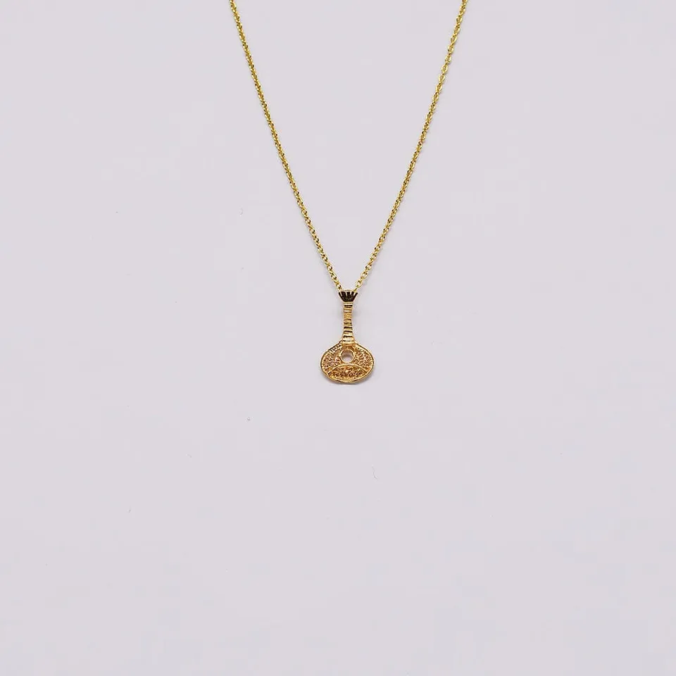 luisa-paix-o-fado-i-collier-argent-dor-guitare-45-cm image 1