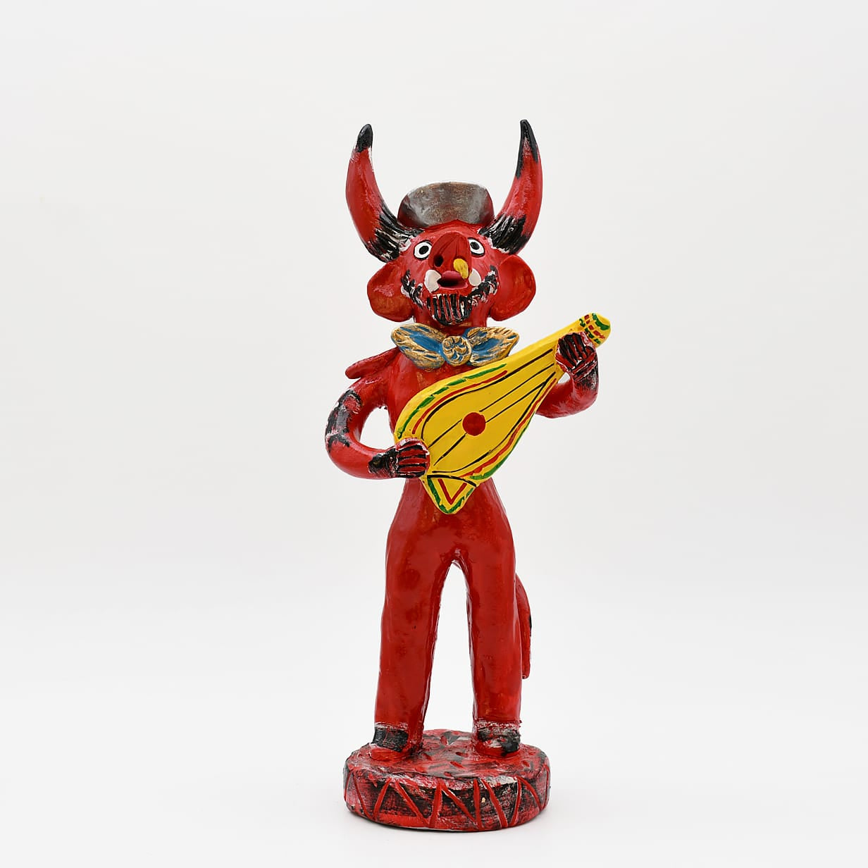 luisa-paix-o-diabo-com-guitarra-30cm-statuette-barbe-noire image 1