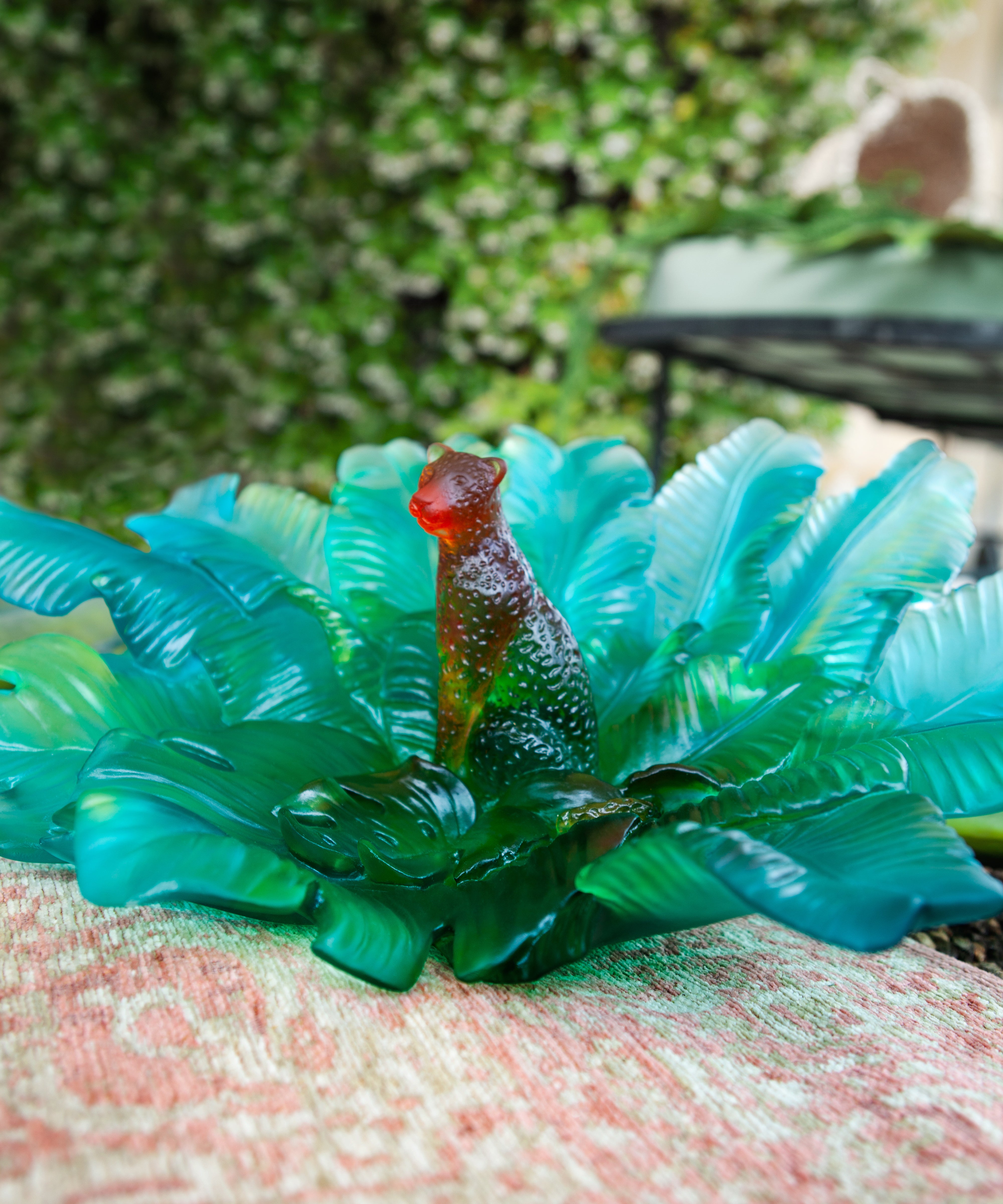 daum-voyage-tropical-centre-de-table-cristal-l-opard image 2