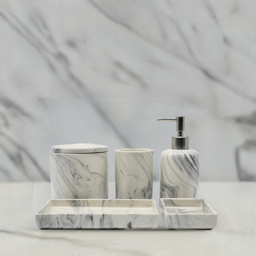 luisa-paix-o-set-salle-de-bain-c-ramique-effet-pierre-5-pcs image 2