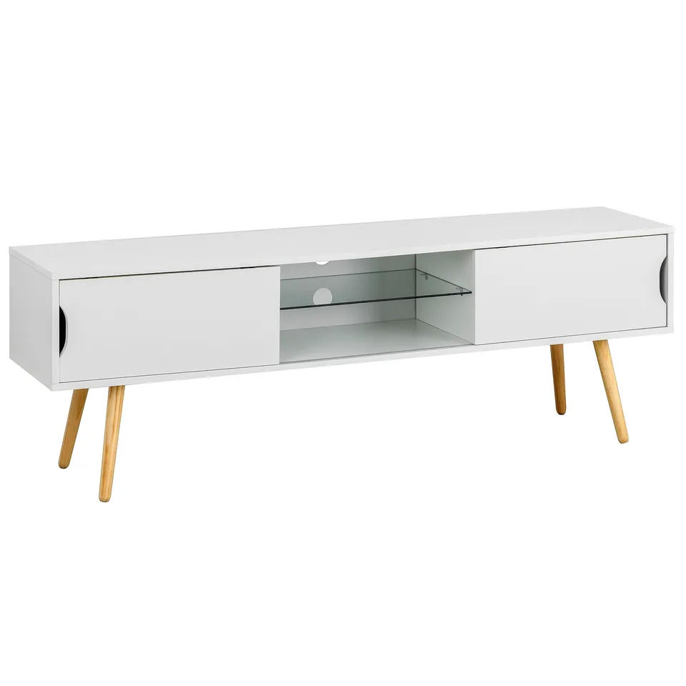 baroni-home-mobili-meuble-tv-blanc-porte-coulissante-150-cm image 1
