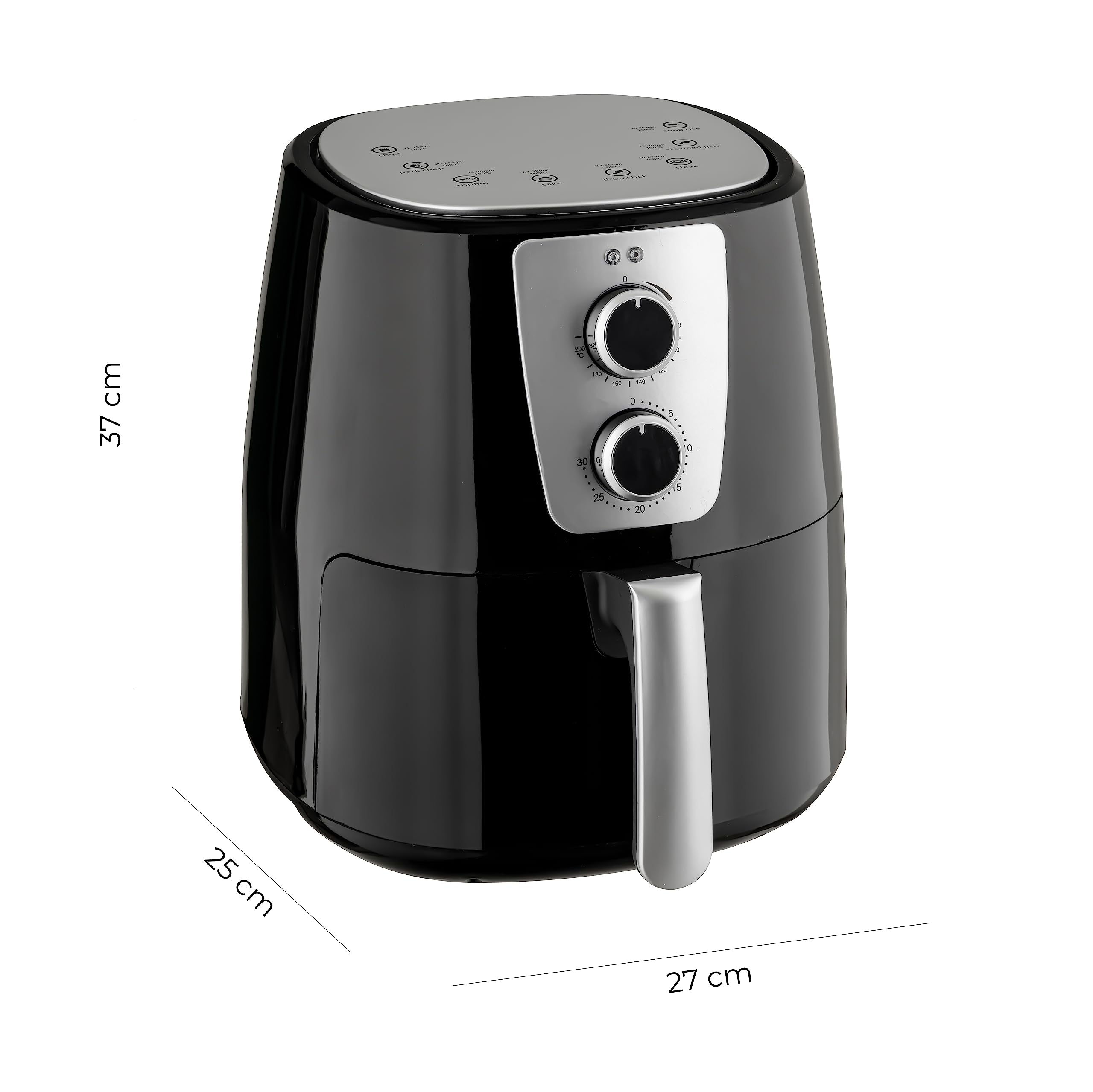 baroni-home-cucina-friteuse-sans-huile-5-2-l-1300w-air-chaud image 6