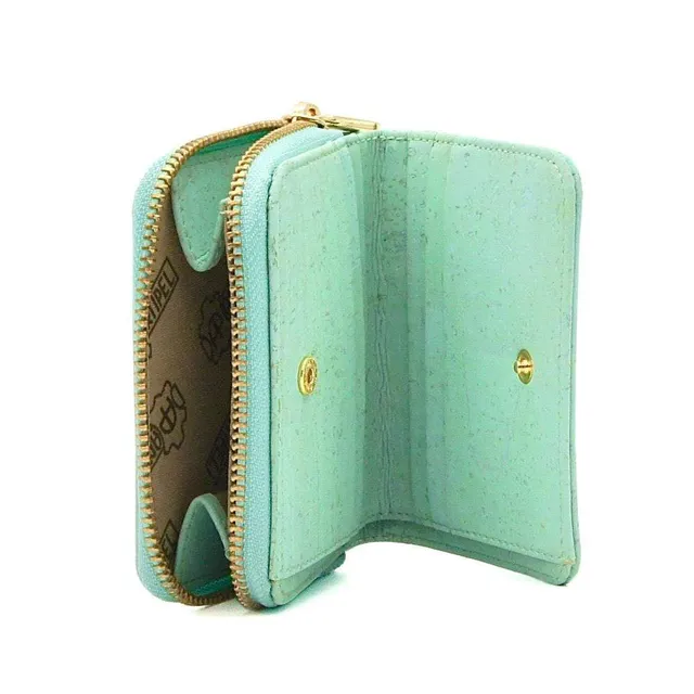 luisa-paix-o-portefeuille-li-ge-vert-d-eau-compact image 1