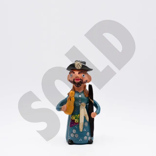 luisa-paix-o-marques-pombal-25cm-statuette-argile-sign-e image 1