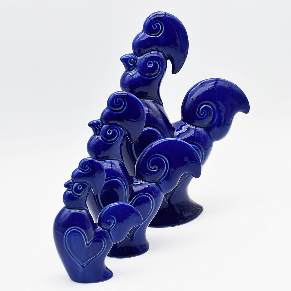 luisa-paix-o-coq-en-c-ramique-bleu-30cm-fait-main image 4