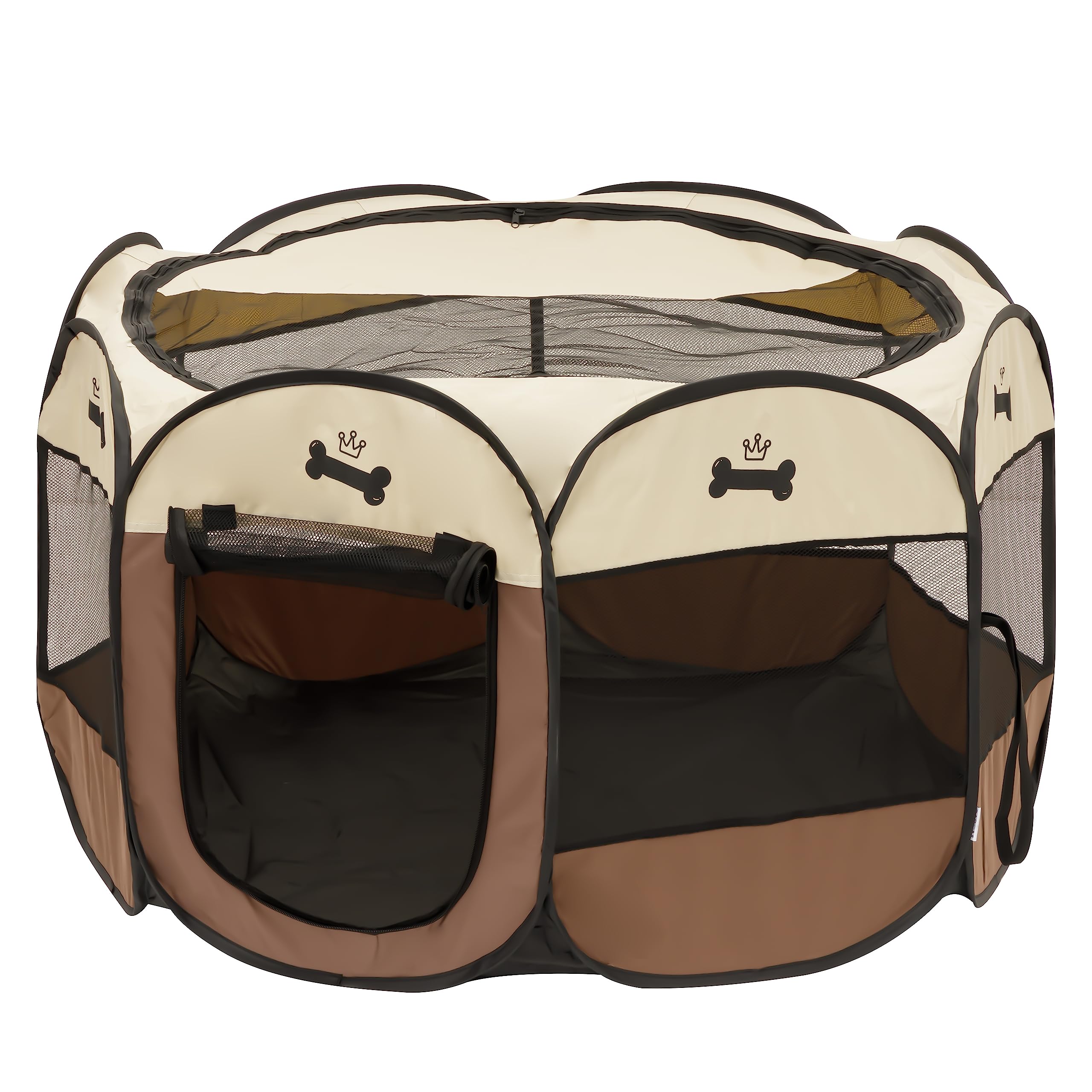 baroni-home-pet-parc-chien-pliable-tente-96x60-cm-l image 1