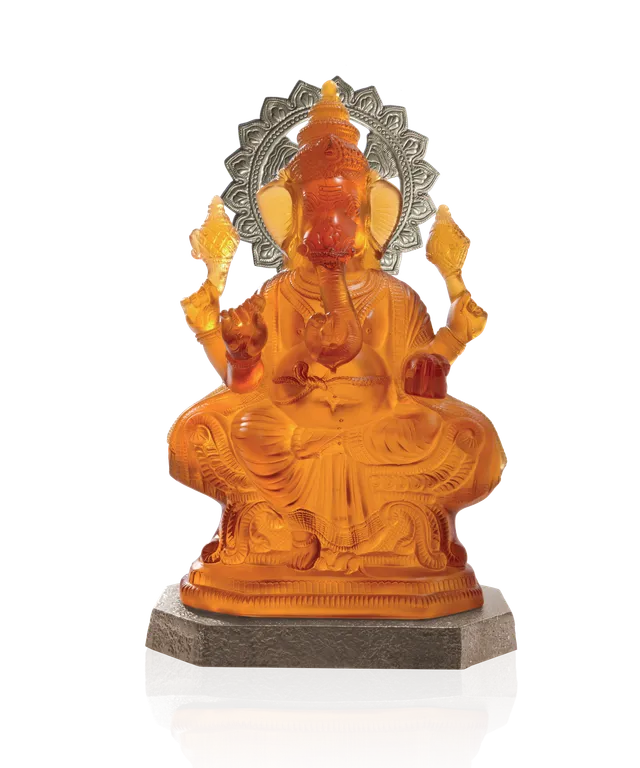 daum-art-cristal-ganesha-xl-88ex-sculpture-cristal image 1