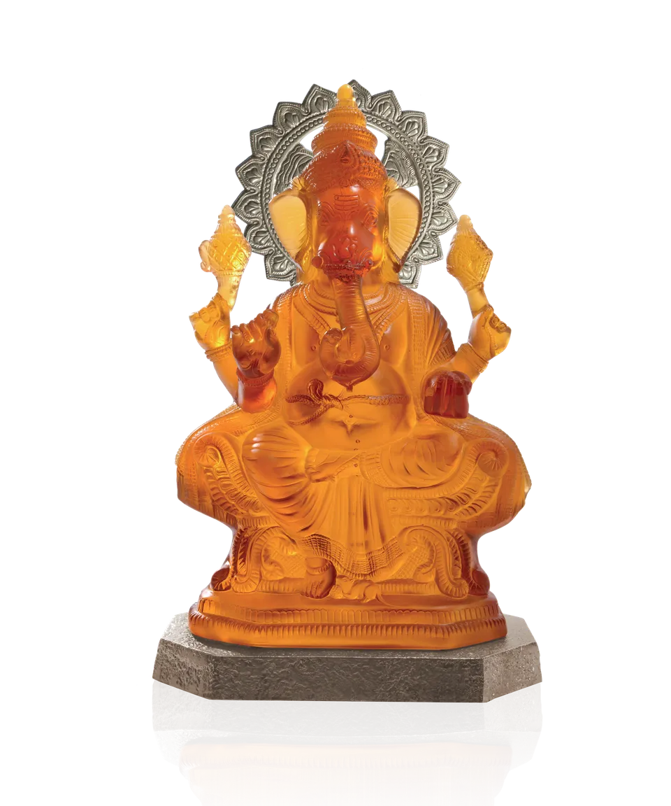daum-art-cristal-ganesha-xl-88ex-sculpture-cristal image 1