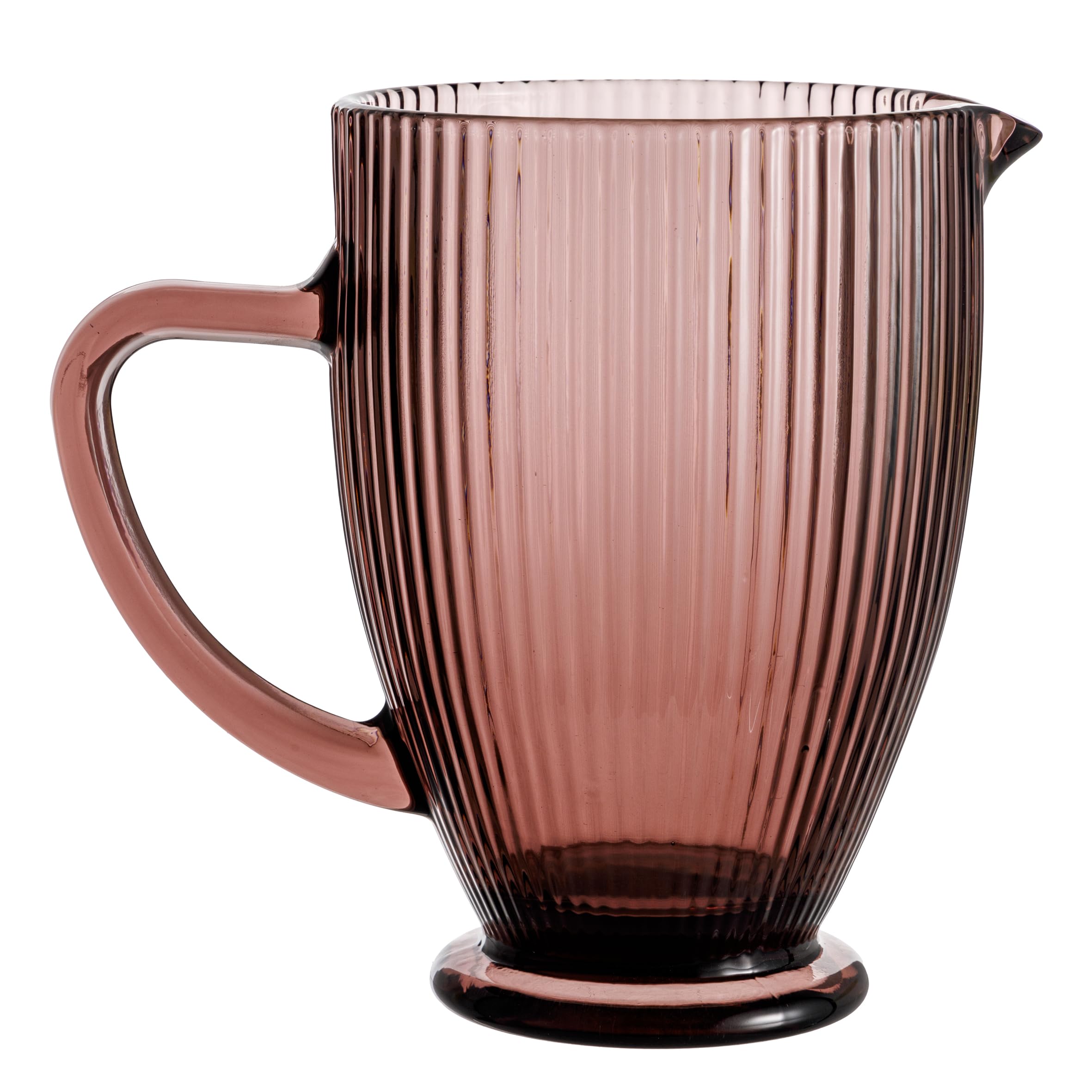 baroni-cucina-carafe-verre-rose-1l-anti-goutte image 1
