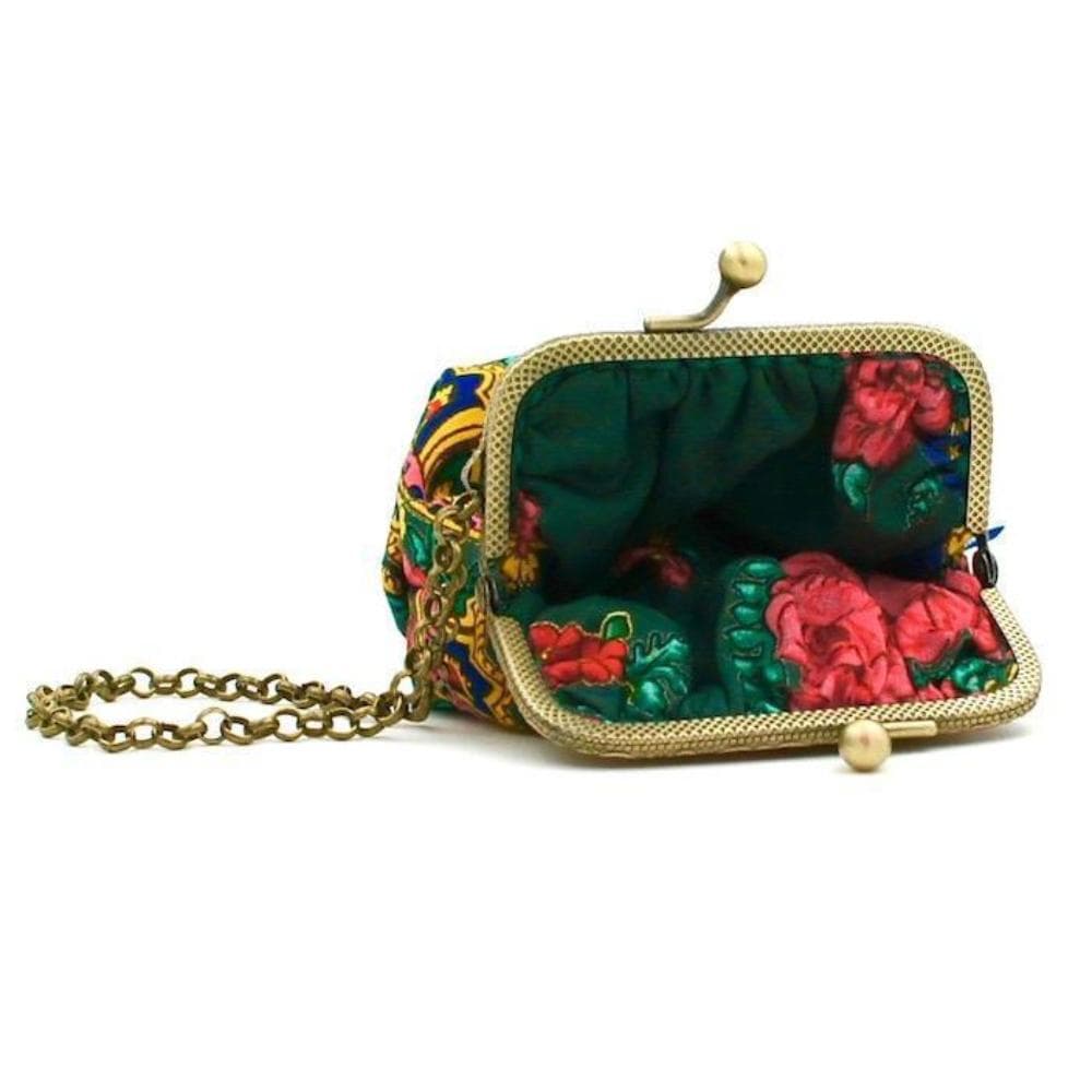 luisa-paix-o-minho-porte-monnaie-vert-tissu-fermoir-laiton image 3