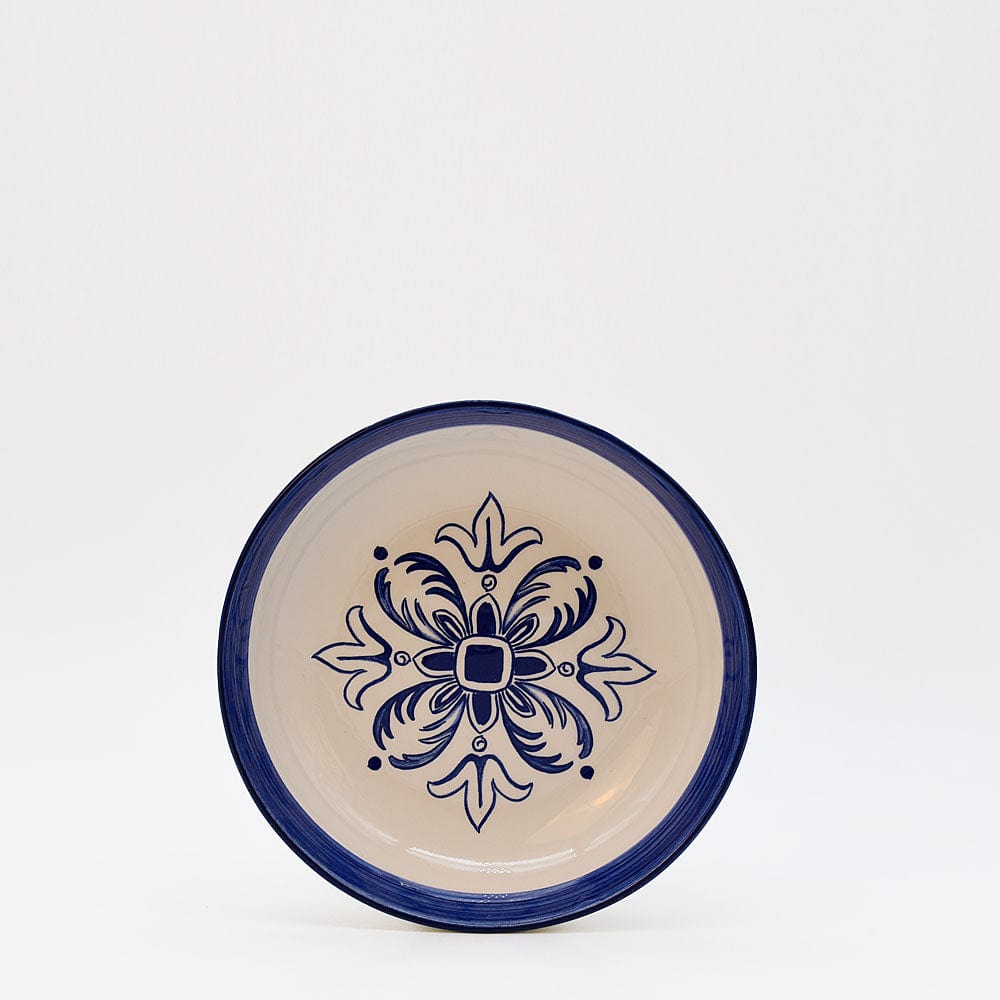 luisa-paix-o-floral-assiette-creuse-c-ramique-bleue-19cm image 1