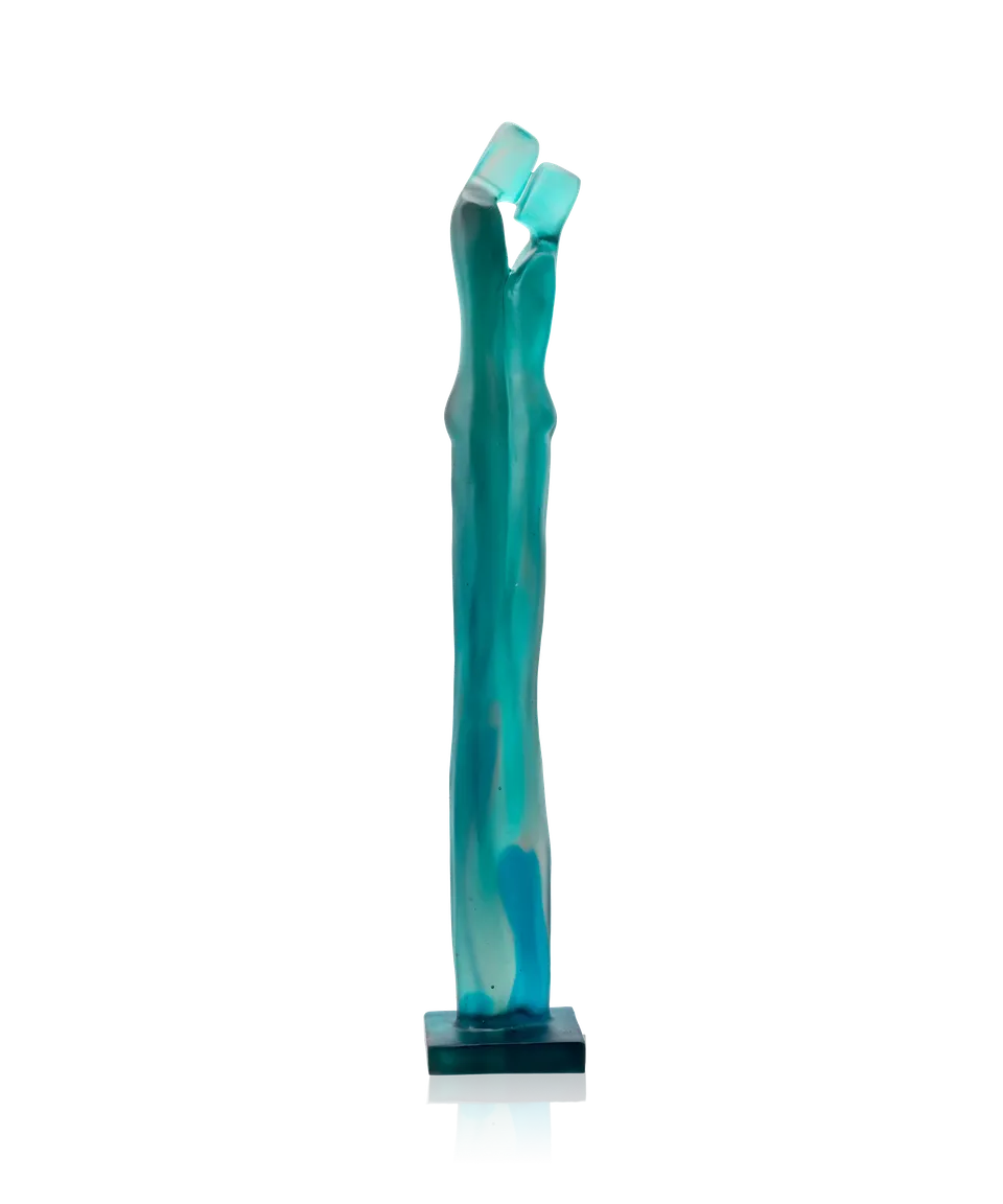 daum-univers-f-minin-d-part-bleu-vert-bonnel-sculpture-175-ex image 1
