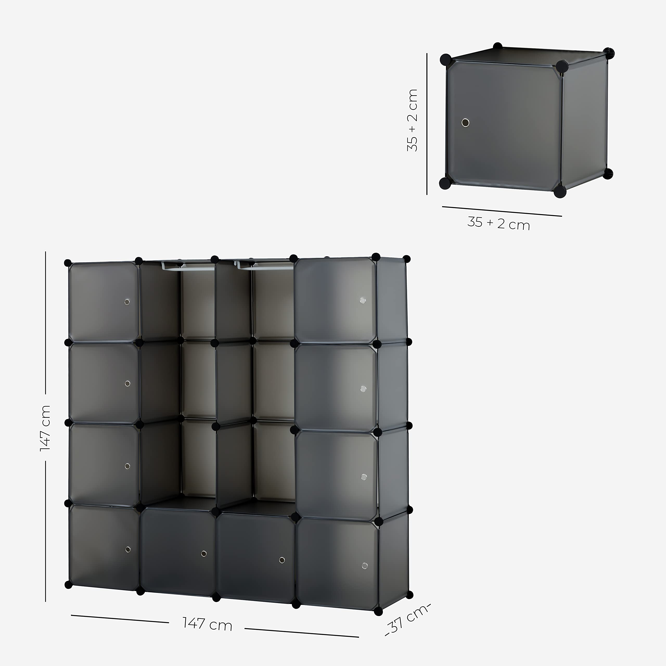 baroni-home-organizzazione-armoire-cubes-16-gris image 7