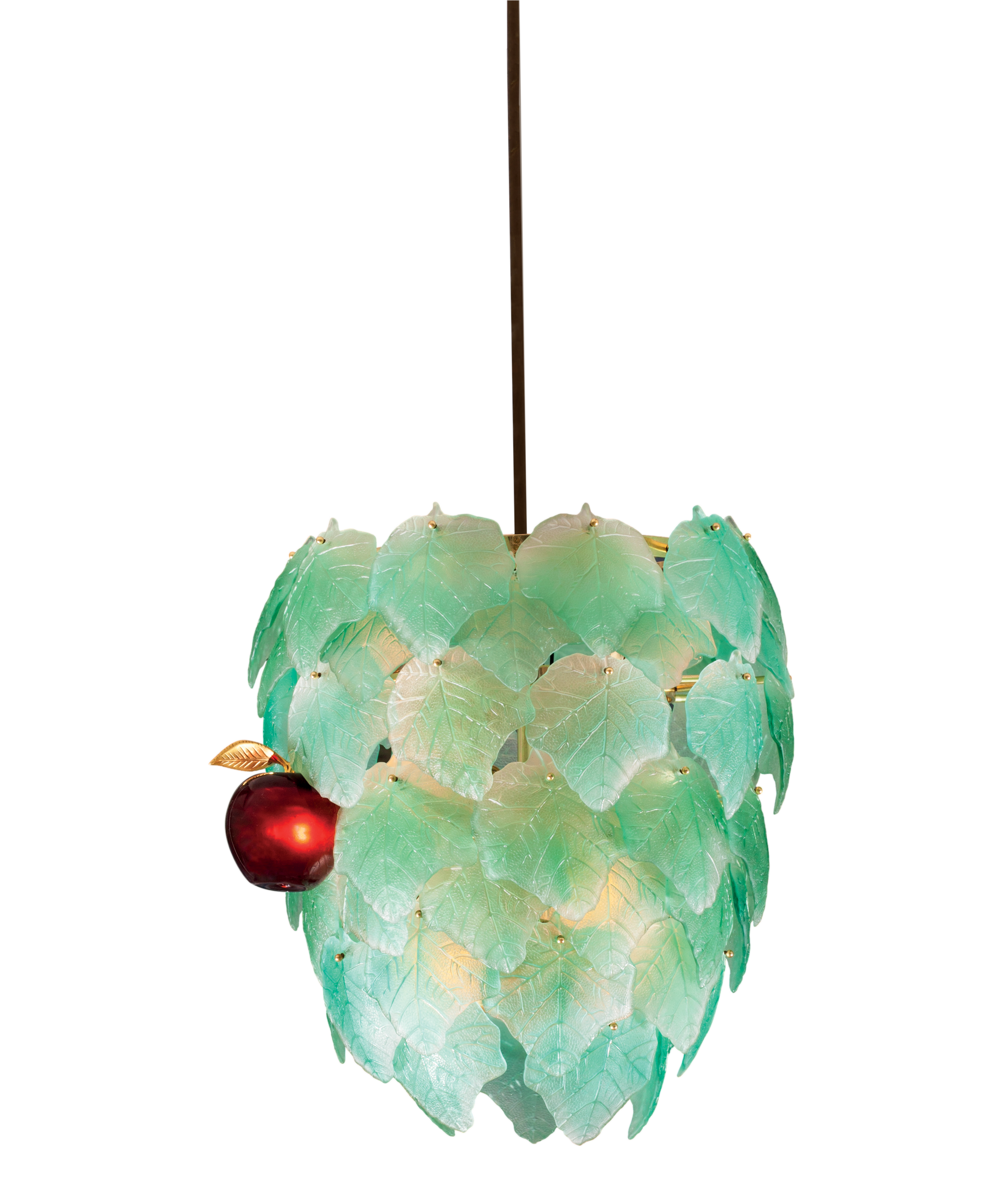 daum-art-cristal-lustre-eden-vert-bullard-luminaire-cristal-50ex image 1