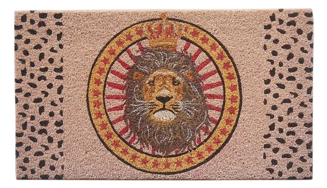 baroni-home-tessile-casa-paillasson-lion-70x40-cm-coco image 1