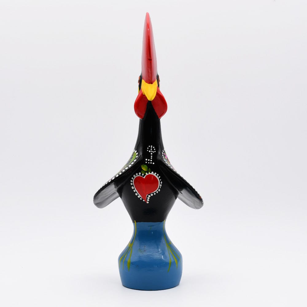 luisa-paix-o-coq-de-barcelos-figurine-c-ramique-noire-40-cm image 3