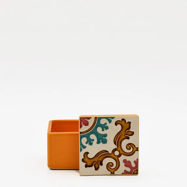 luisa-paix-o-azulejos-bo-te-c-ramique-orange-6x6cm image 1