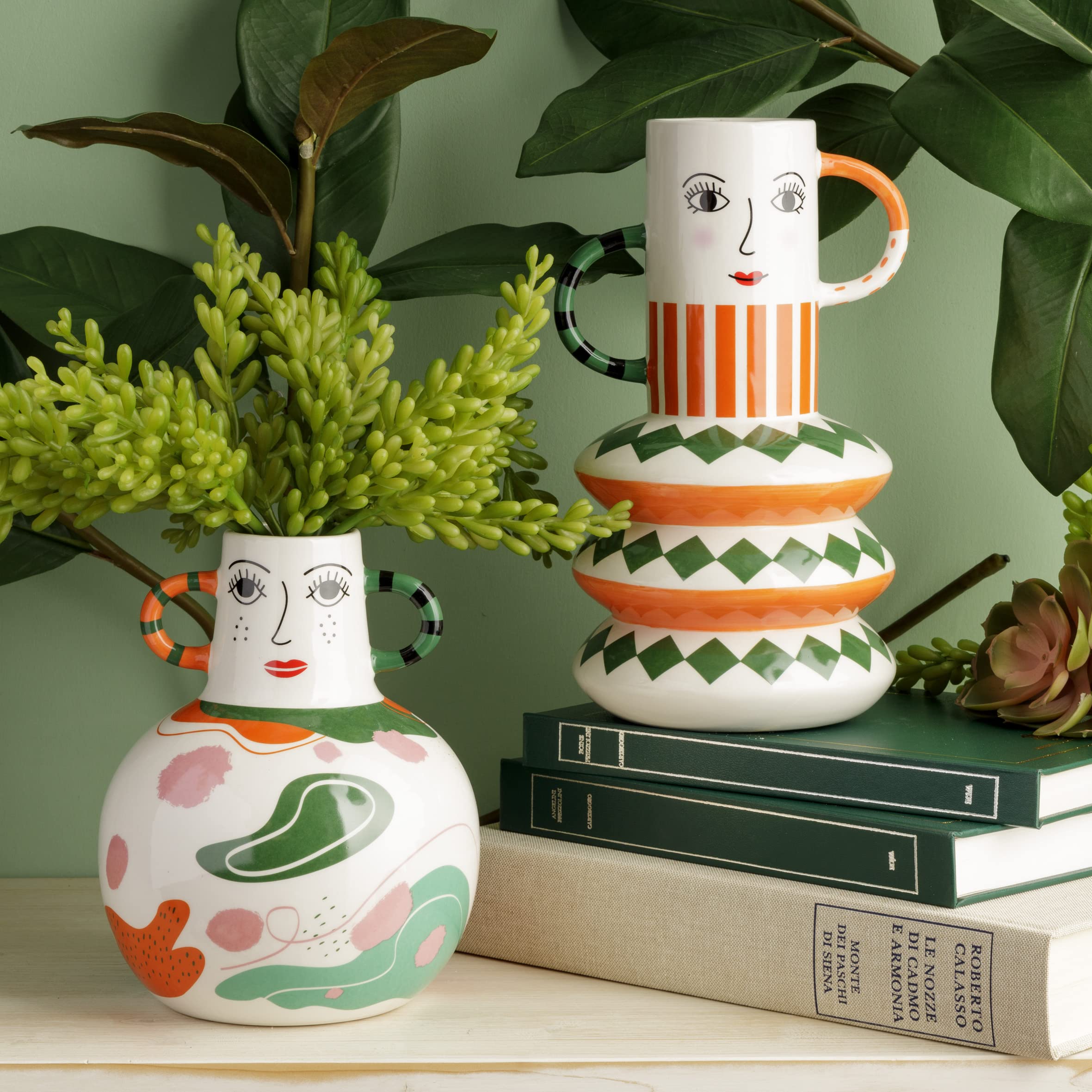 baroni-home-decorazioni-vase-c-ramique-tropical-16x14x27-cm image 3