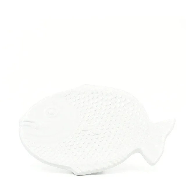luisa-paix-o-dourada-assiette-c-ramique-blanche-22cm image 1