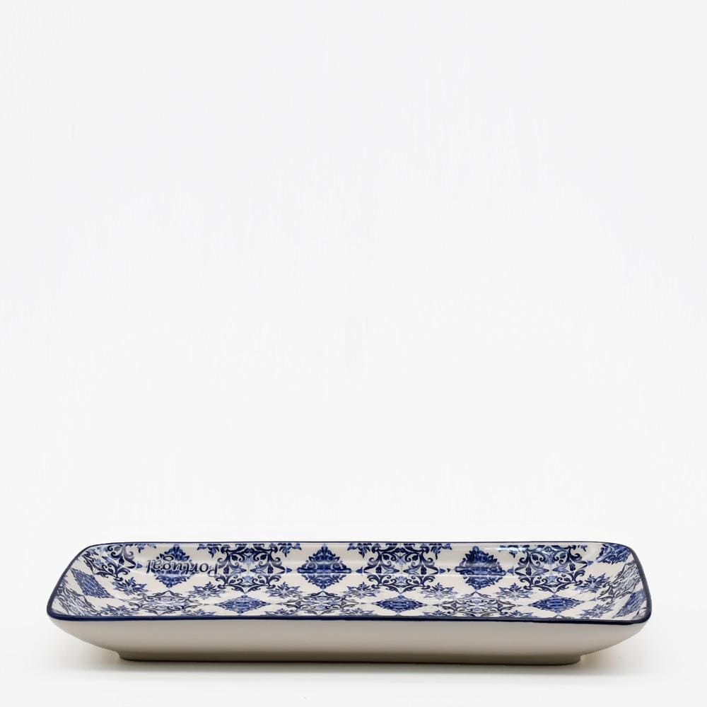 luisa-paix-o-azulejos-plat-c-ramique-29x14-cm-bleu image 1