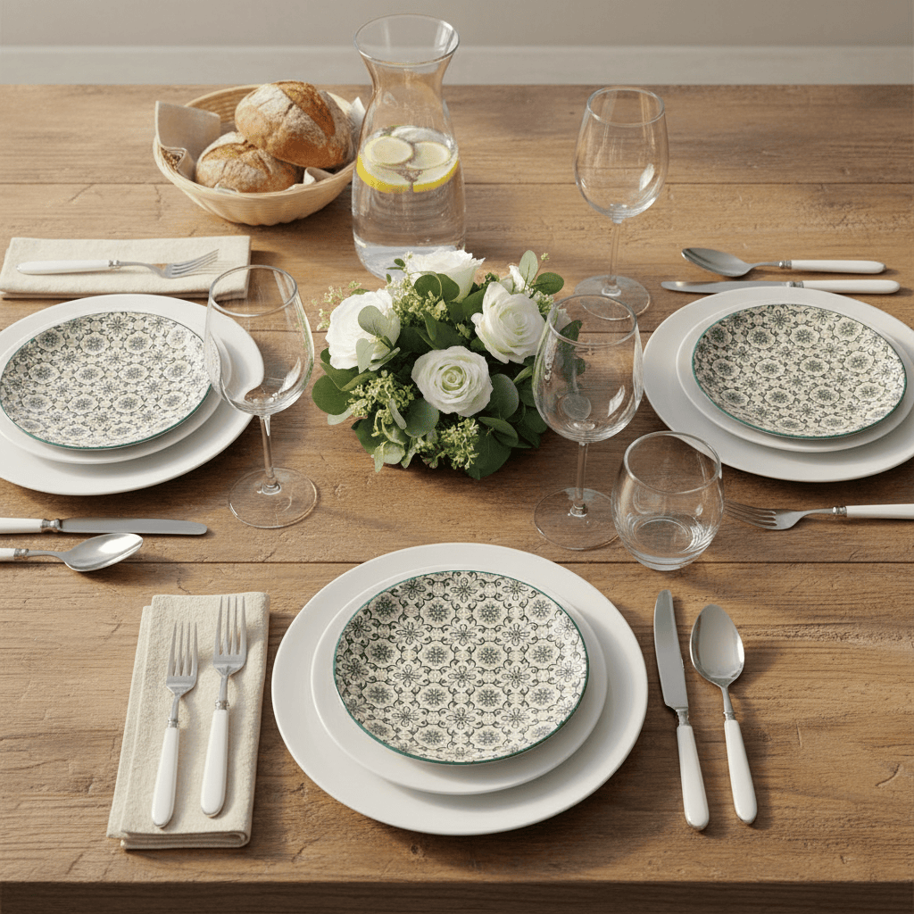 luisa-paix-o-padr-o-assiette-c-ramique-verte-20cm image 2