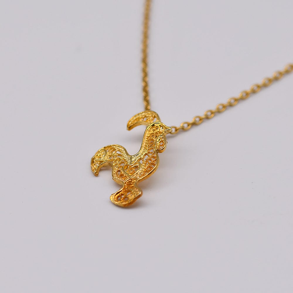 luisa-paix-o-bijoux-galo-i-collier-argent-dor-filigrane-coq image 3