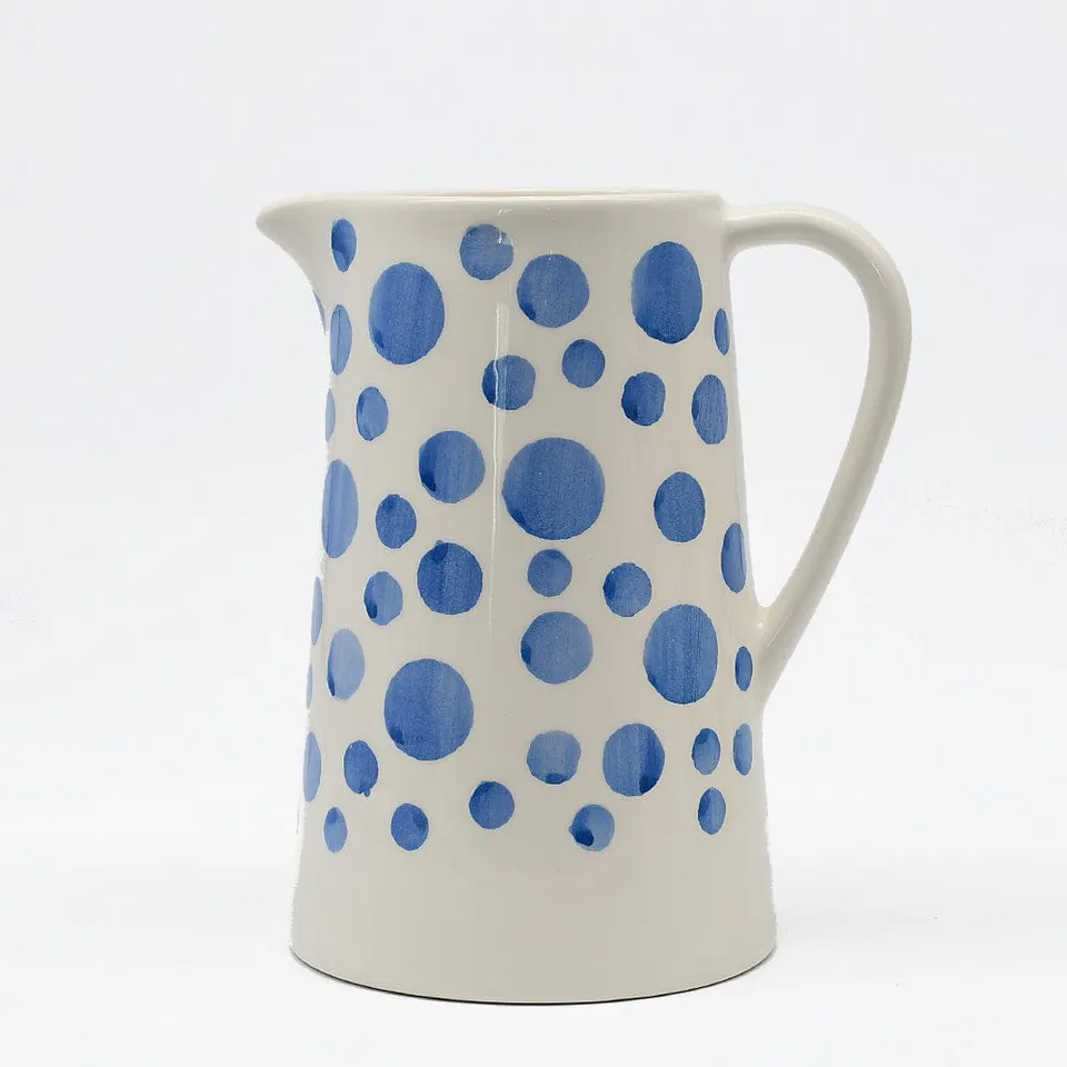 luisa-paix-o-carafe-pois-c-ramique-bleue-18cm image 1