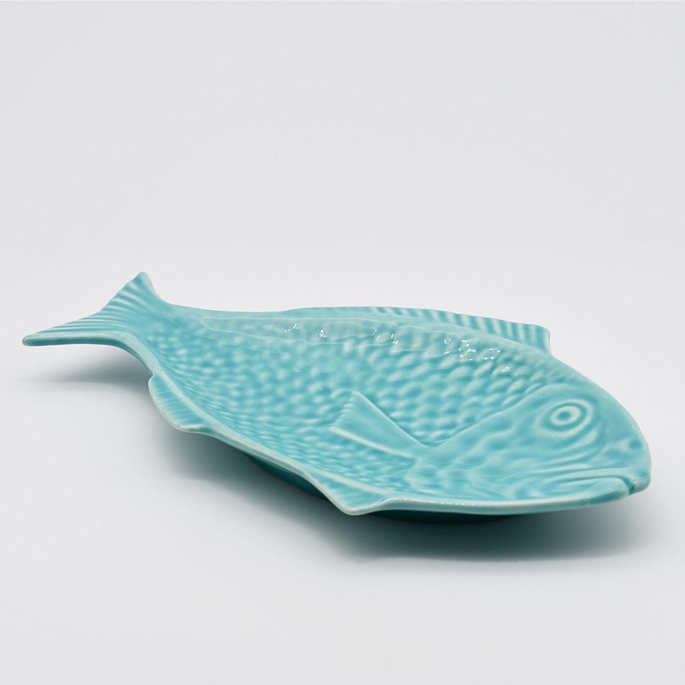luisa-paix-o-plat-poisson-30cm-turquoise-c-ramique-fait-main image 3