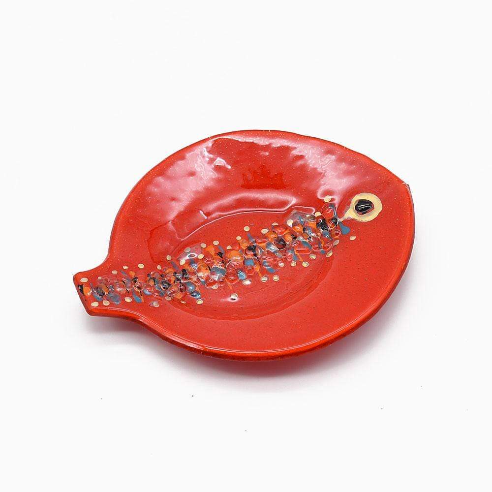 luisa-paix-o-marinha-grande-assiette-verre-rouge-19cm image 2