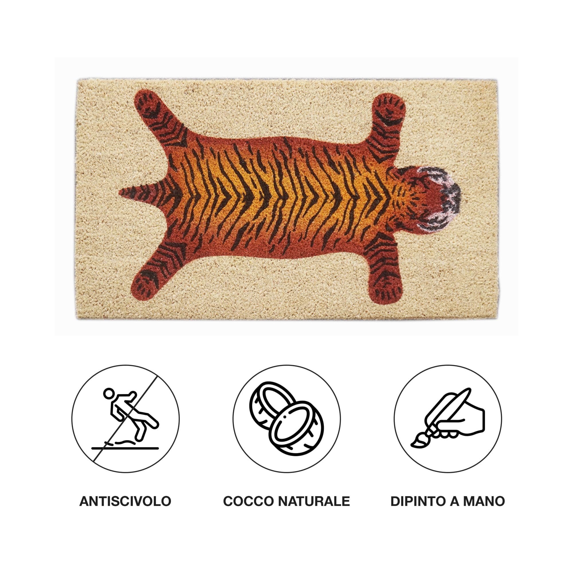 baroni-home-paillasson-coco-cuir-tigre-70x40cm-antid-rapant image 4