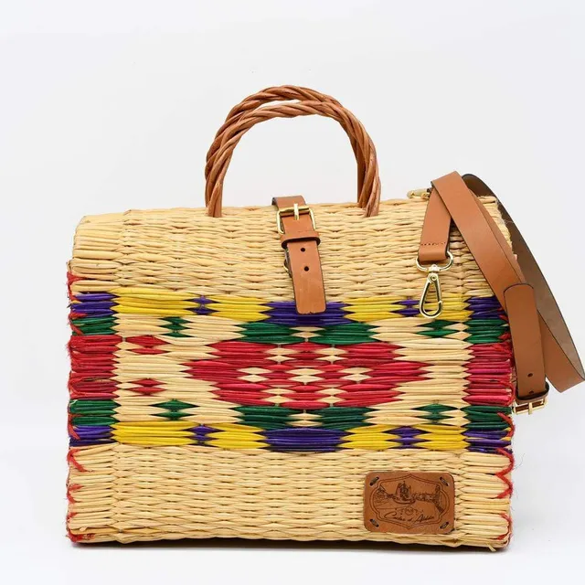 luisa-paix-o-cabas-jonc-30-cm-sac-osier-multicolore image 1