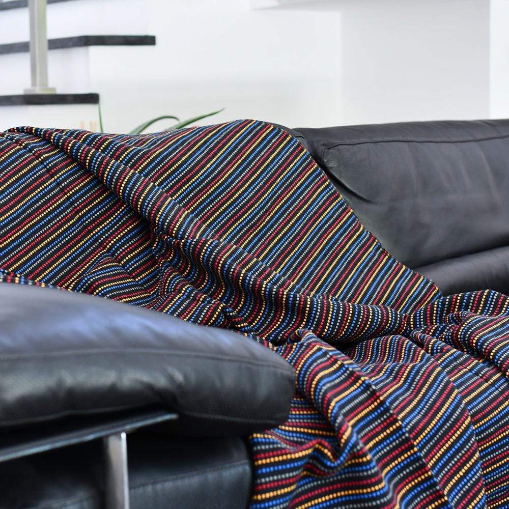 luisa-paix-o-plaid-couverture-coton-210x150-noir-100-coton image 3