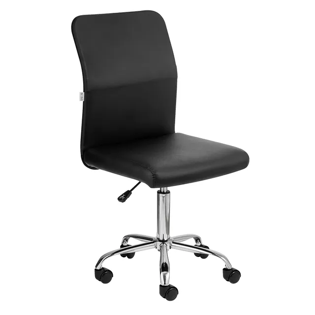 baroni-home-sedie-chaise-bureau-noir-similicuir-r-glable-360 image 1