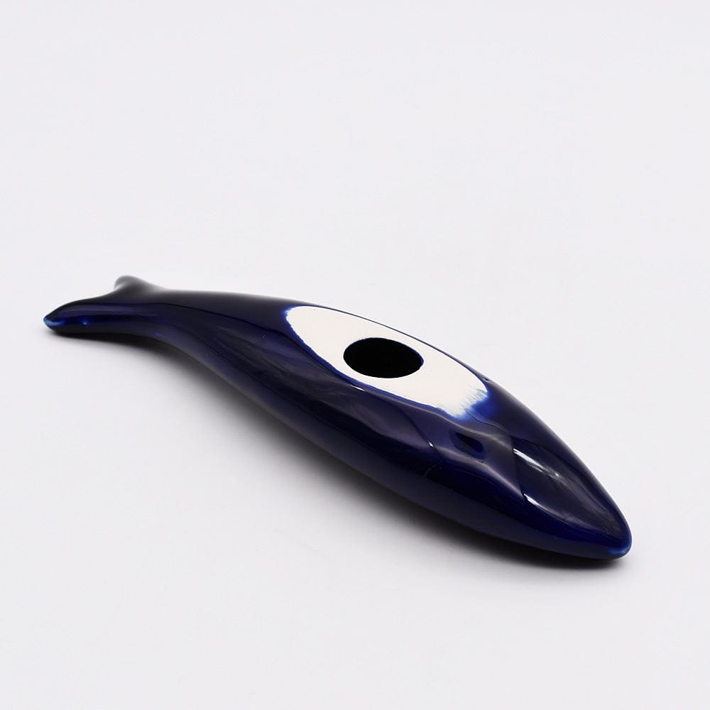 luisa-paix-o-sardine-lisse-c-ramique-bleu-cobalt-20-cm image 3