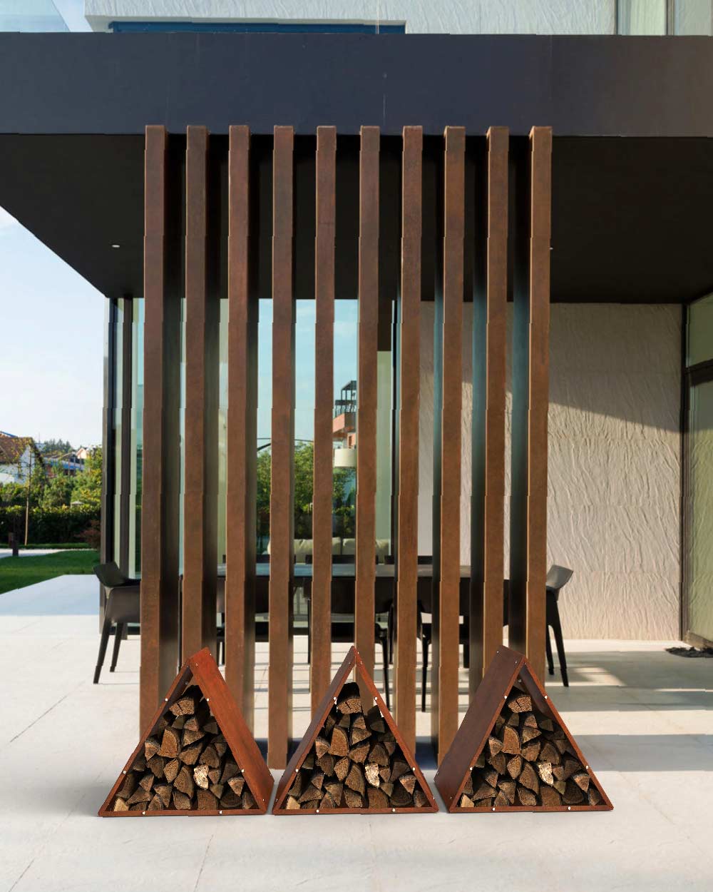 je-suis-art-range-bois-triangulaire-porte-b-ches-corten image 4