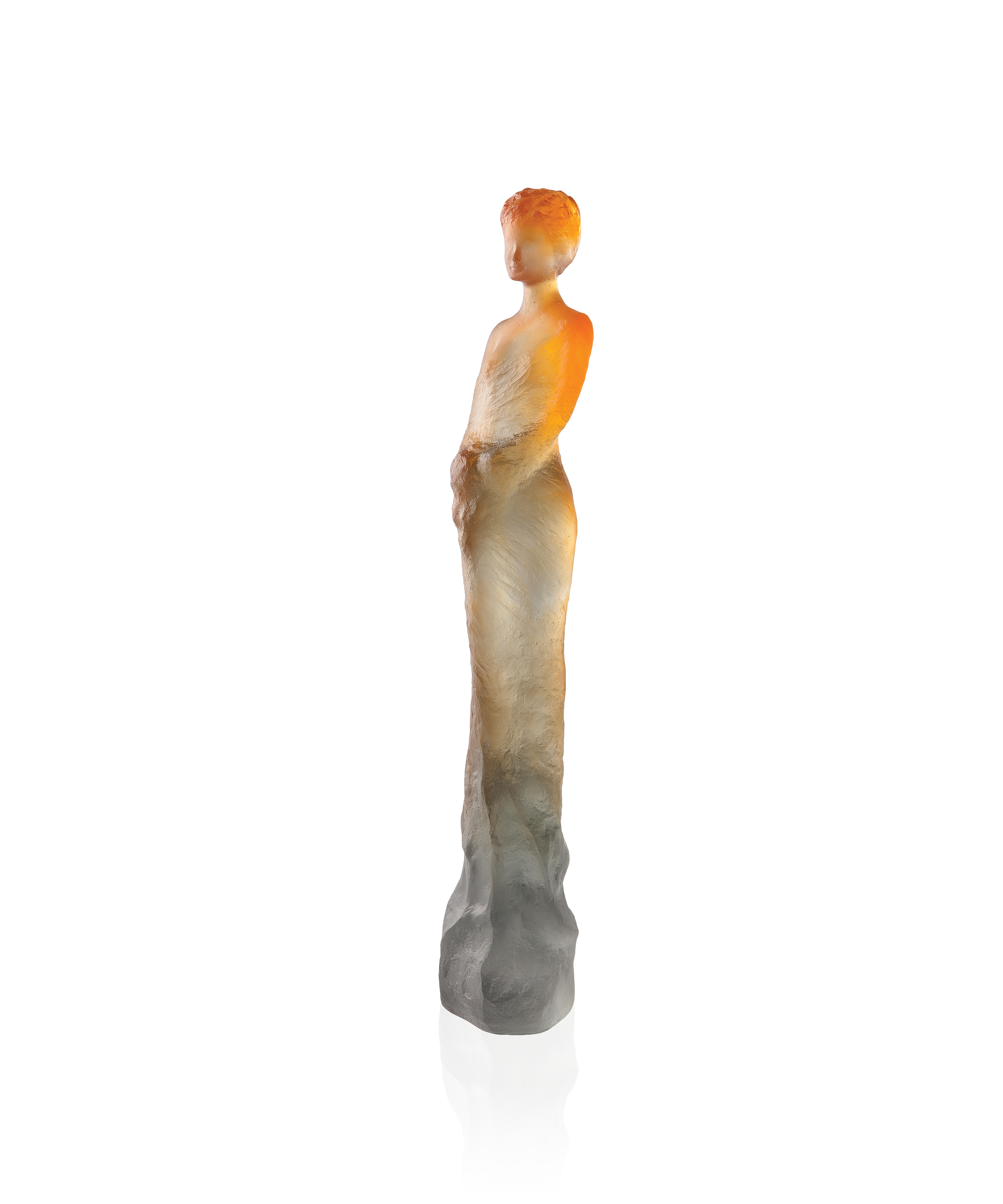 daum-univers-f-minin-eug-nie-ambre-verte-sculpture-p-te-de-verre image 1