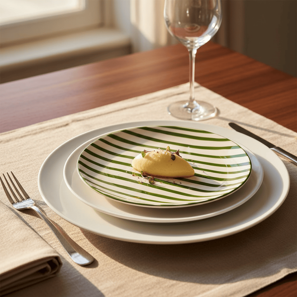 luisa-paix-o-costa-nova-mar-assiette-ray-e-20cm-verte image 2
