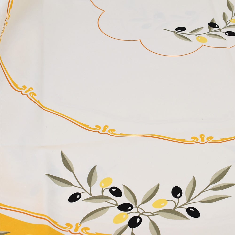 luisa-paix-o-nappe-coton-azeitona-jaune-ronde-150cm image 2