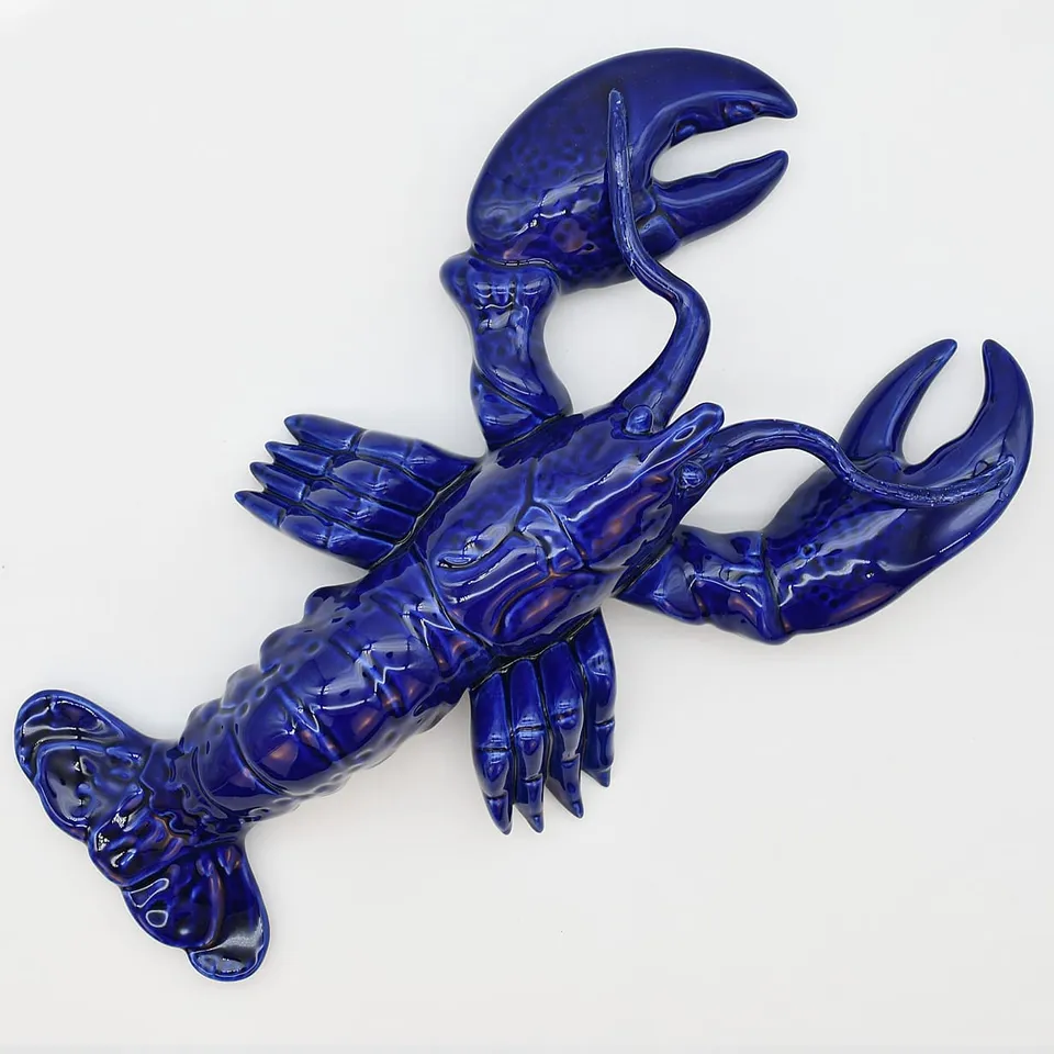 luisa-paix-o-homard-c-ramique-bleue-38-cm-caldas image 1