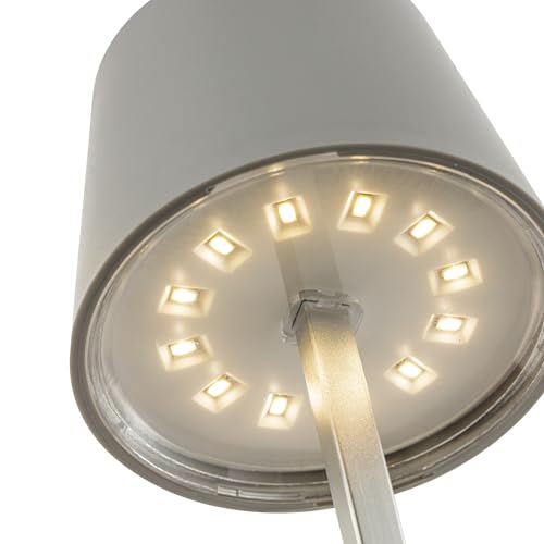 baroni-home-illuminazione-lampe-table-led-grise-11x11x26-cm image 7