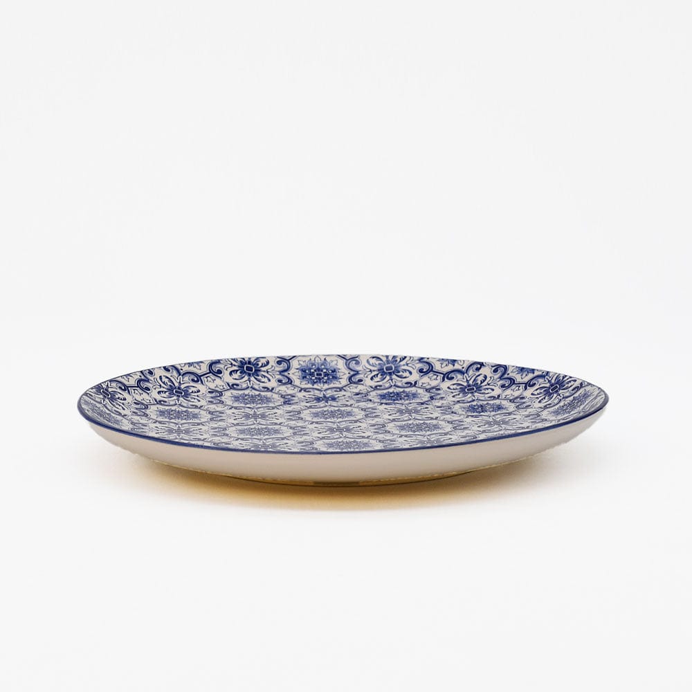 luisa-paix-o-padr-o-assiette-c-ramique-bleue-20-cm image 5