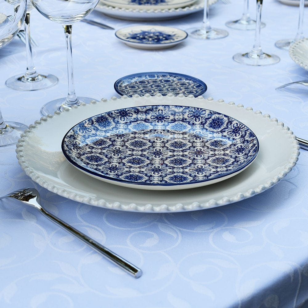 luisa-paix-o-padr-o-assiette-c-ramique-bleue-20-cm image 3